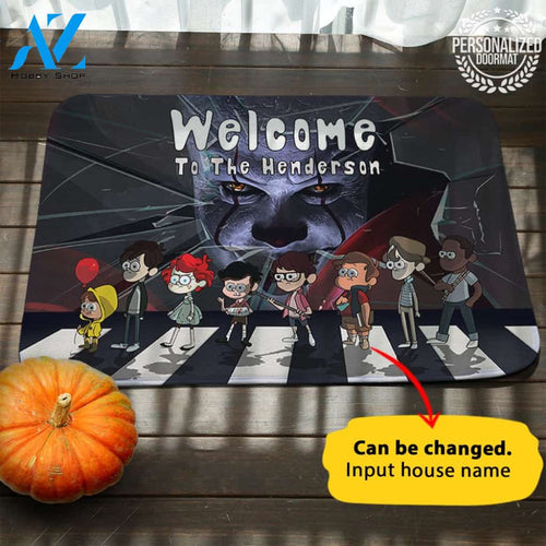 Horror Characters Halloween Personalized Doormat