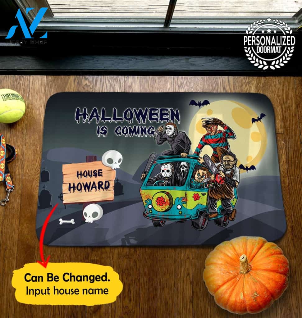 Horror Characters House Name Doormat