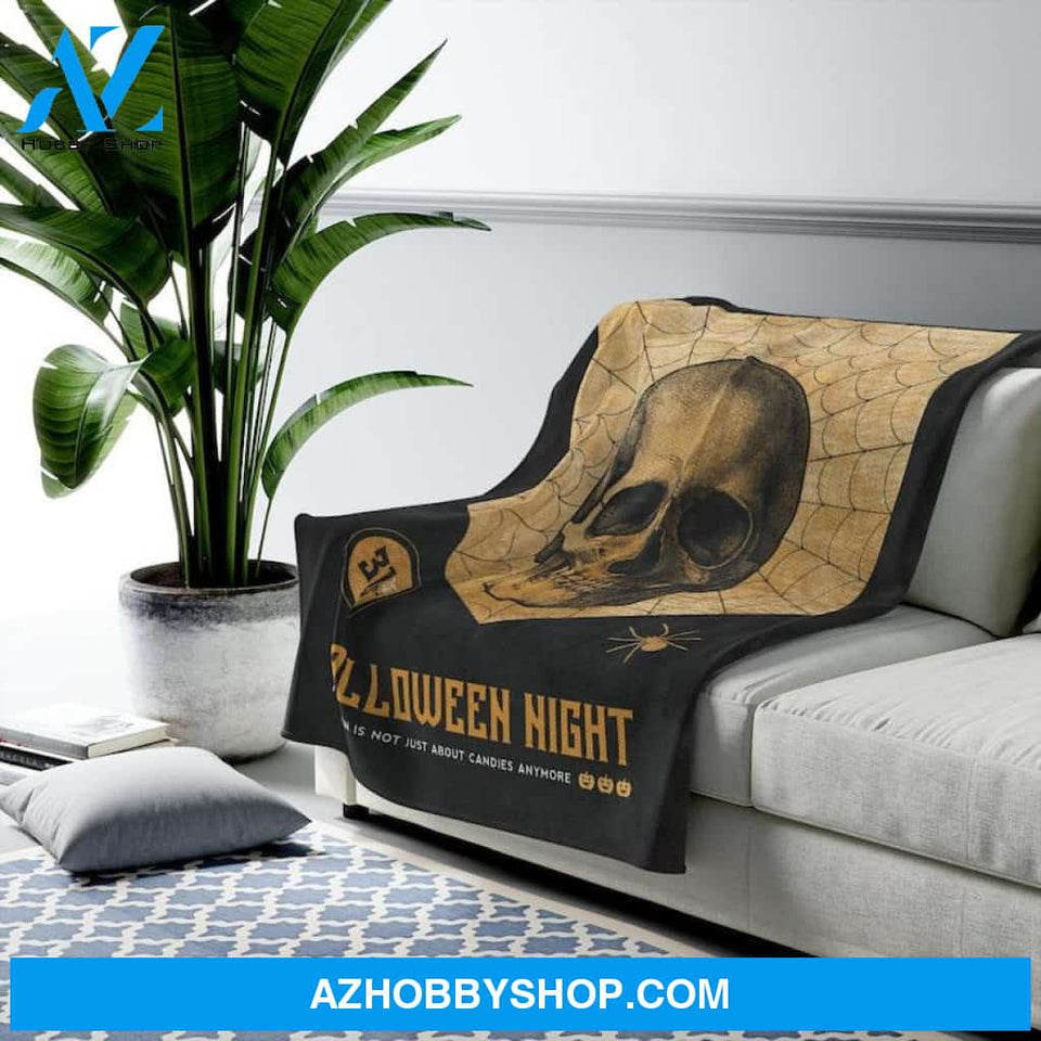 Horror Spooky Fleece Blanket Gift For Family Birthday Friend Halloween Gift Home Decor Bedding Couch Sofa Soft and Comfy Cozy
