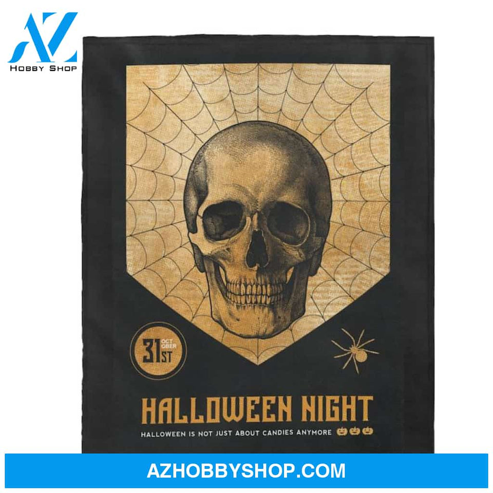 Horror Spooky Fleece Blanket Gift For Family Birthday Friend Halloween Gift Home Decor Bedding Couch Sofa Soft and Comfy Cozy