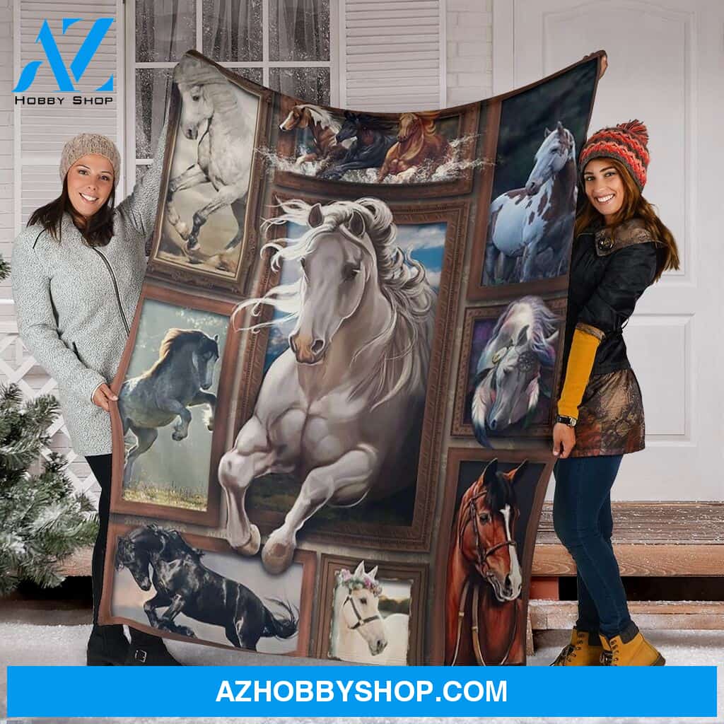 Horse 3D Fleece Blanket
