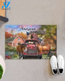 Horse American Farmhouse Picture Doormat