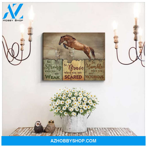 Ohcanvas Horse Be Humble when you are victorious Canvas Wall Art Decor