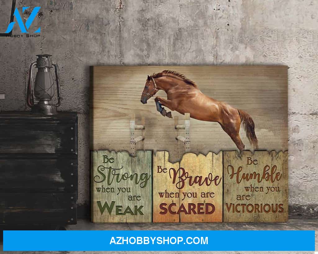 Horse Be Humble when you are victorious Canvas Wall Art Decor