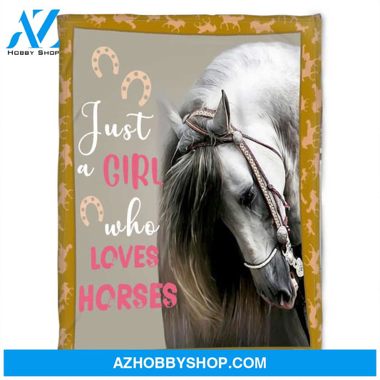 Horse Blanket,Fleece Blanket, I Love My Horse.Gift Home Decor Bedding Couch Sofa Soft And Comfy Cozy