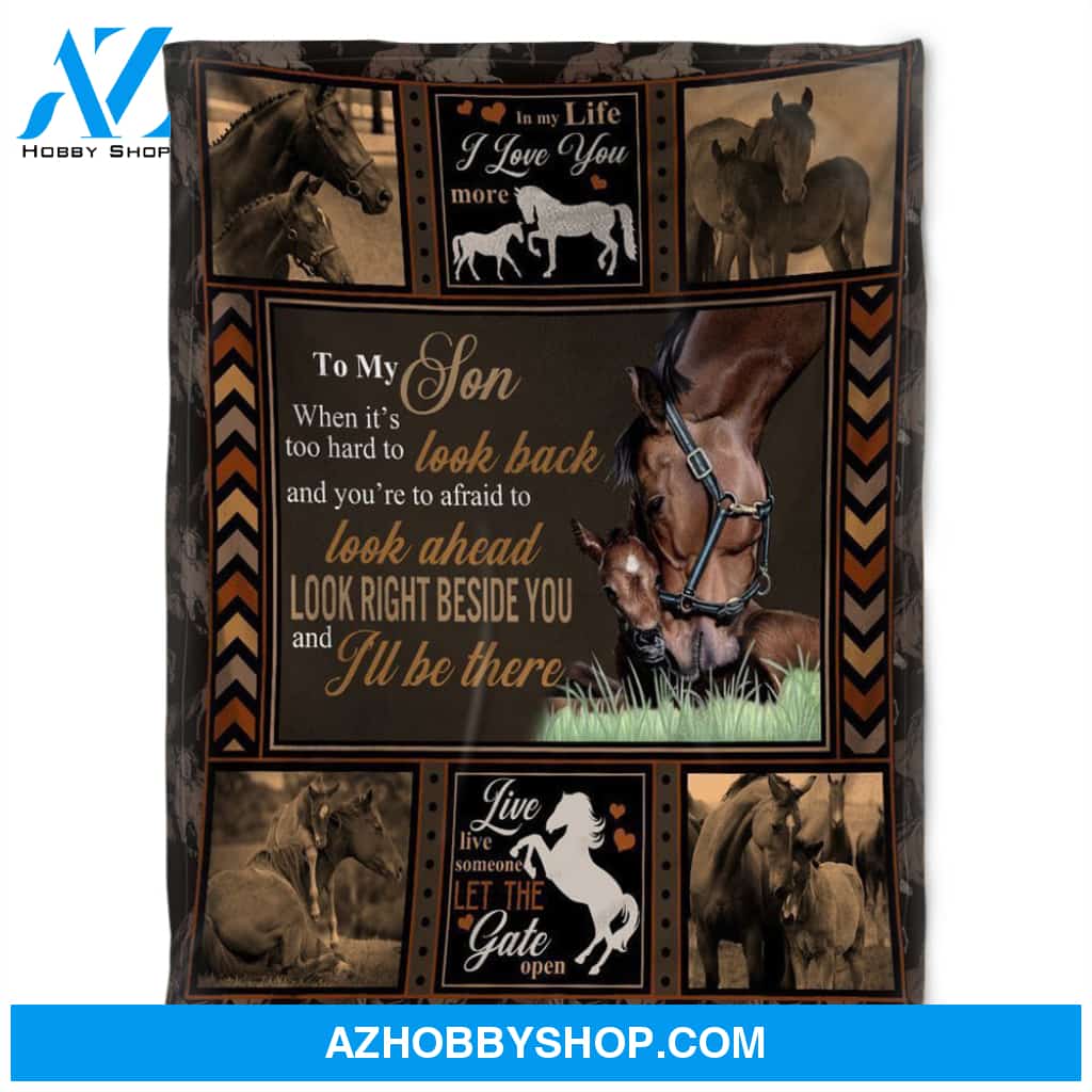 Horse Blanket, In My Life, I Love You More. Gift Home Decor Bedding Couch Sofa Soft And Comfy Cozy
