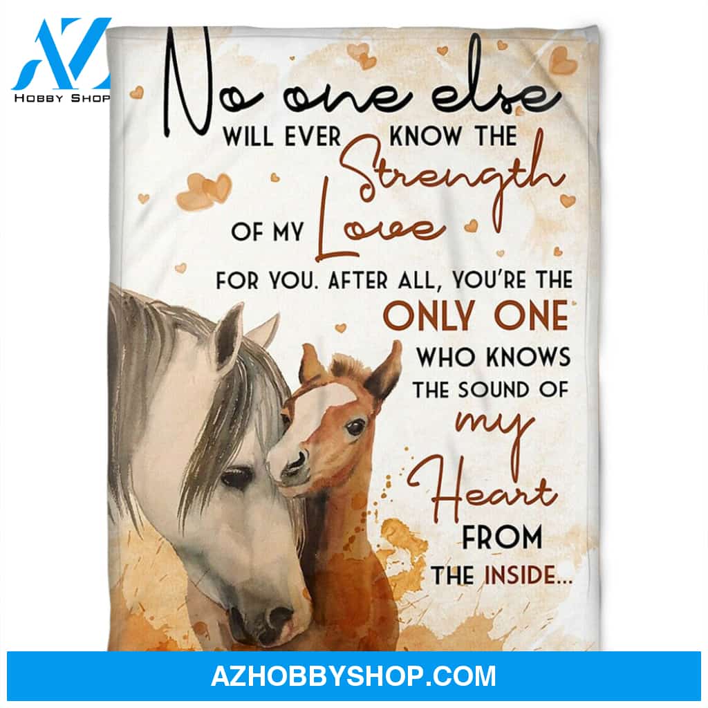 Horse Blanket, Who Knows The Sound Of My Heart From The Inside. Gift Home Decor Bedding Couch Sofa Soft And Comfy Cozy