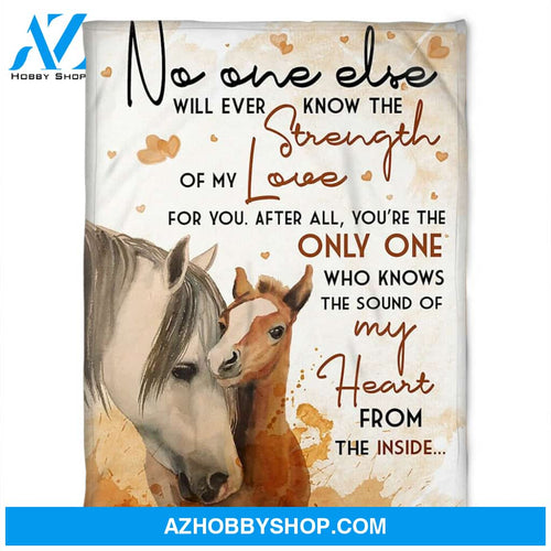 Horse Blanket, Who Knows The Sound Of My Heart From The Inside. Gift Home Decor Bedding Couch Sofa Soft And Comfy Cozy