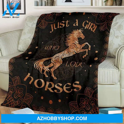 Horse Blanket, Who Love Horses, Fleece Blanket. Gift Home Decor Bedding Couch Sofa Soft And Comfy Cozy