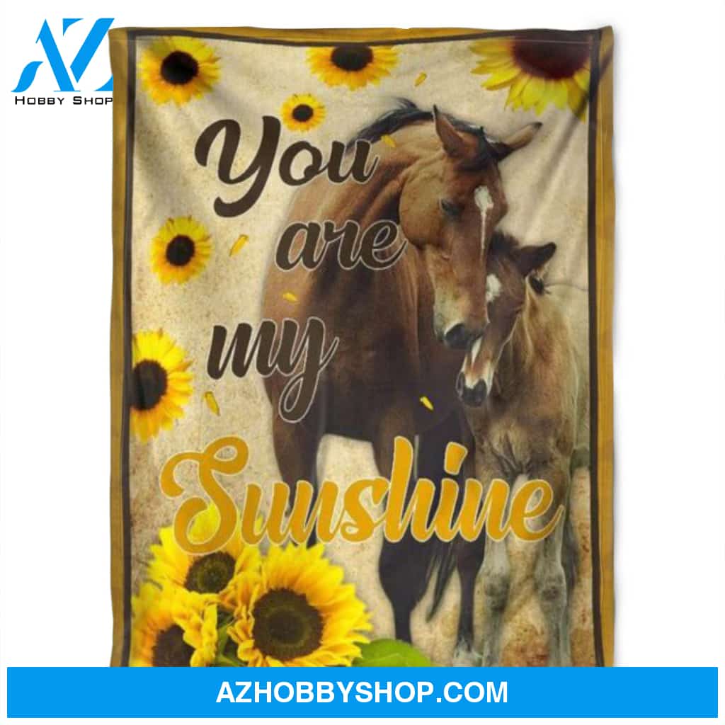 Horse Blanket, You Are My Sunshine.Gift Home Decor Bedding Couch Sofa Soft And Comfy Cozy