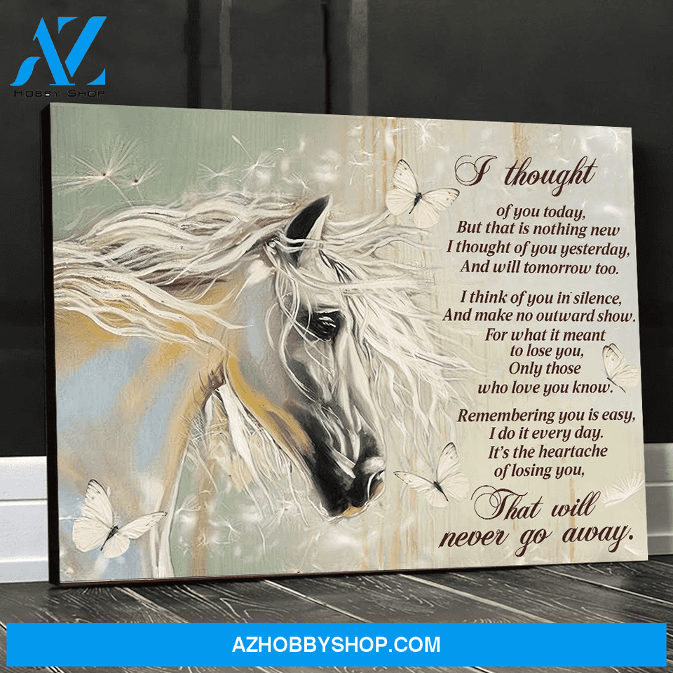 Eviral Store Horse Butterfly Canvas Wall Art Wall Decor – I Thought Of You Today Poster 2010
