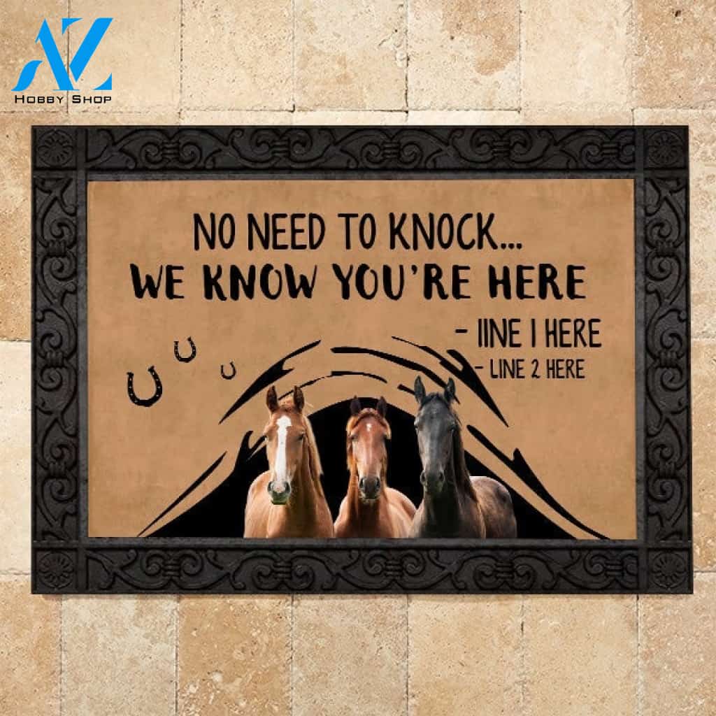 Horse M288 Camping Custom Doormat All Over Printed (6228)