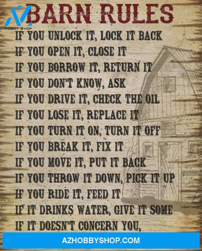 Horse Canvas Barn Canvas Full Size Canvas Barn Rules