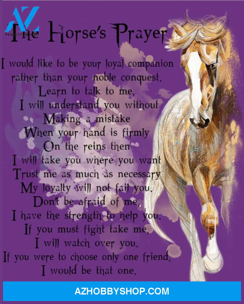 Horse Canvas Full Size Canvas The Horse's Prayer