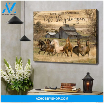 Horse Canvas - Hanging Art Above Sofa