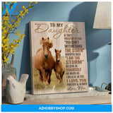 Horse Canvas To my daughter Wall Art Decor