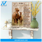 Horse Canvas To my daughter Wall Art Decor