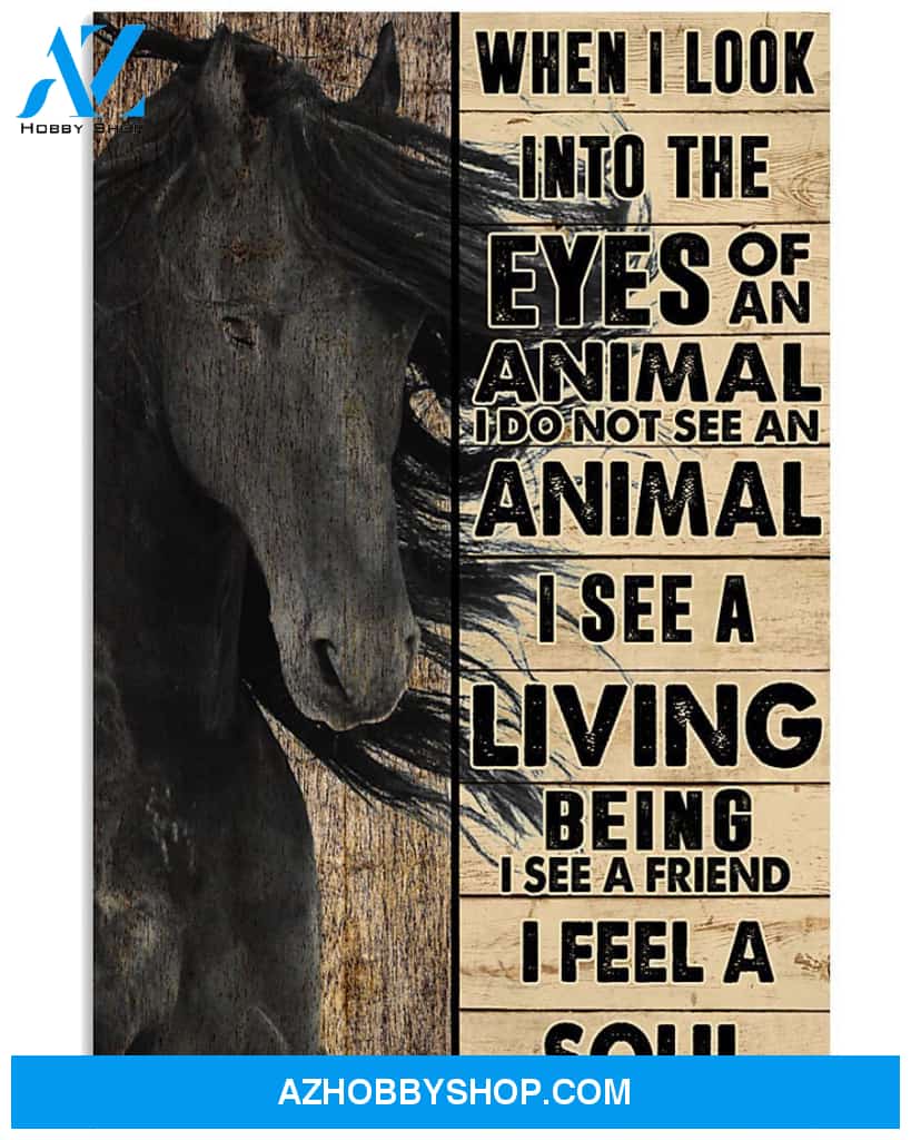 Horse Canvas When I Look Into The Eyes Of An Animal I Do Not See An Animal Canvas WAll Art