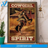 Horse Cowgirl Spirit Canvas And Poster, Wall Decor Visual Art
