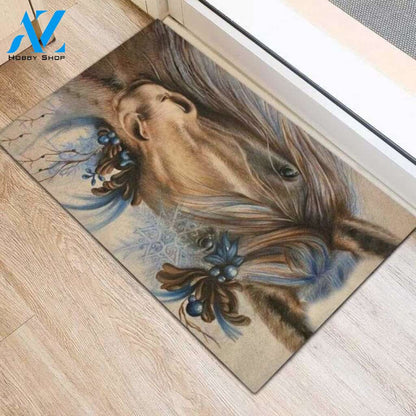 Horse Easy Clean Welcome DoorMat | Felt And Rubber | DO2428