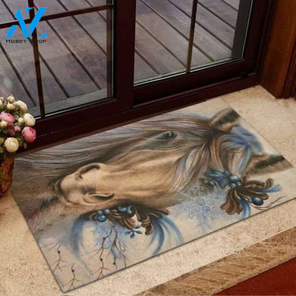Horse Easy Clean Welcome DoorMat | Felt And Rubber | DO2428