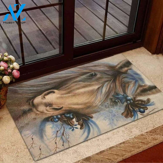 Horse Easy Clean Welcome DoorMat | Felt And Rubber | DO2428