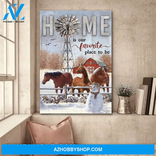Horse - Farm is a favorite place to be Jesus Portrait Canvas Prints, Wall Art