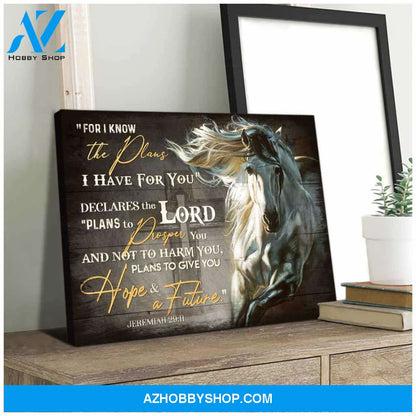 Horse For I know Canvas Wall Art Decor