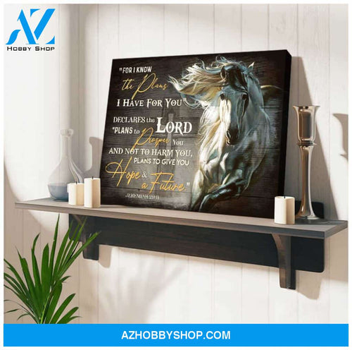 Horse For I know Canvas Wall Art Decor