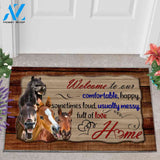 Horse Full Of Love Home Funny Indoor And Outdoor Doormat Warm House Gift Welcome Mat Birthday Gift For Horse Lovers