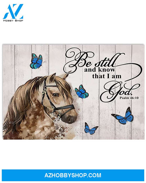 Horse Girl Poster Be Still And Know That I Am God Wall Decor