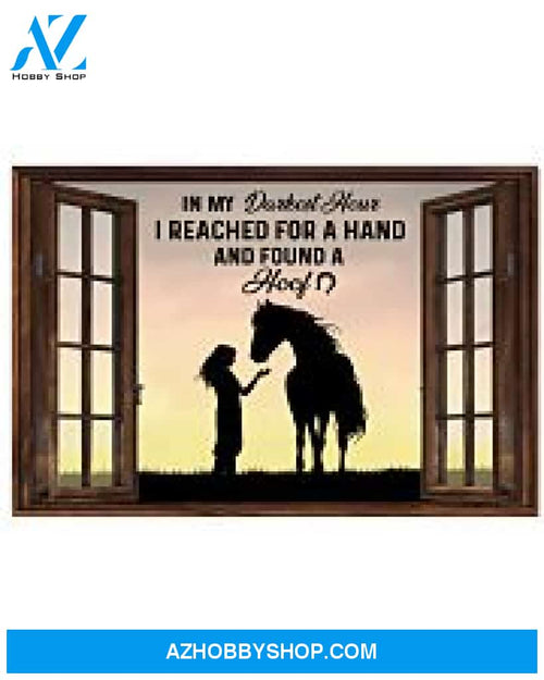 Horse Girl Poster I Reached For A Hand And Found A Hoof Wall Decor