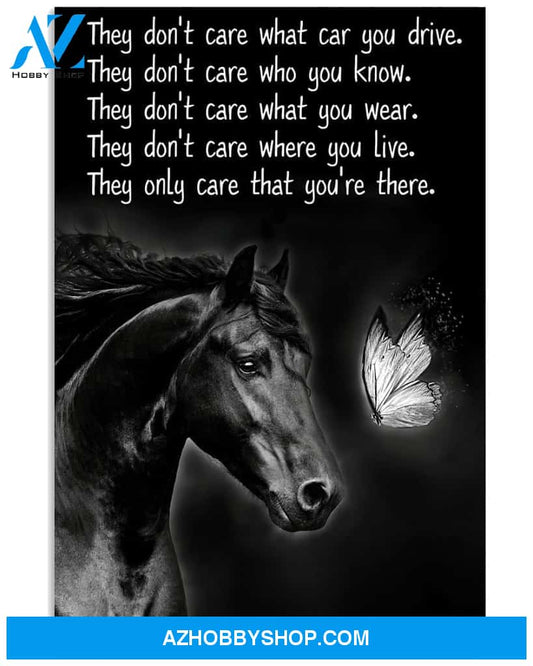 Horse Girl Poster They Only Care That You Re There Wall Decor
