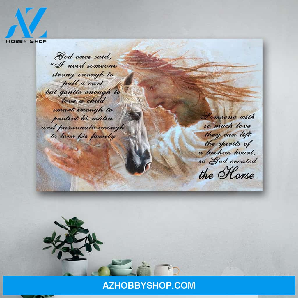 Horse God Once Said Canvas Print Wall Art - Matte Canvas