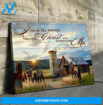 Horse I Can Do Framed Canvas Wall Art