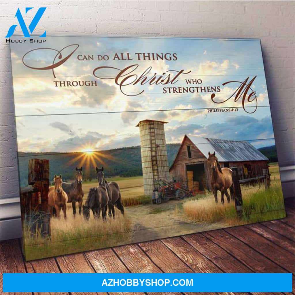 Horse I Can Do Framed Canvas Wall Art