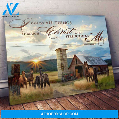 Horse I Can Do Framed Canvas Wall Art