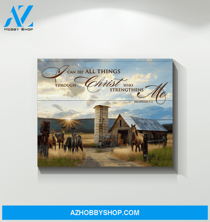 Horse I Can Do Framed Canvas Wall Art
