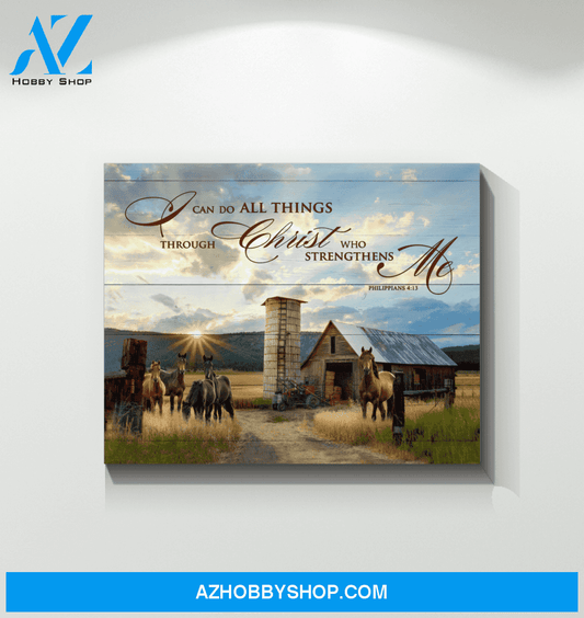 Horse I Can Do Framed Canvas Wall Art
