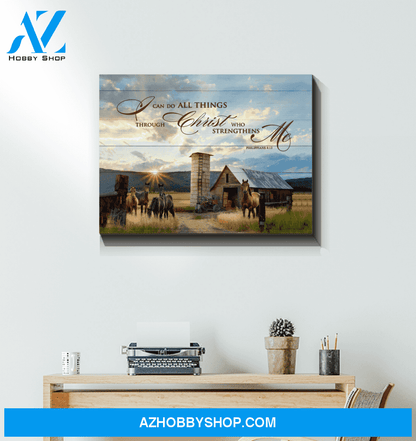 Horse I Can Do Framed Canvas Wall Art