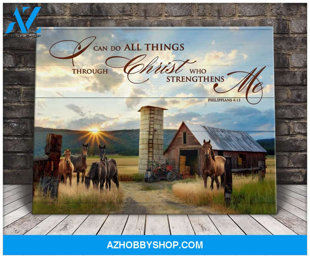 Horse I Can Do Framed Canvas Wall Art