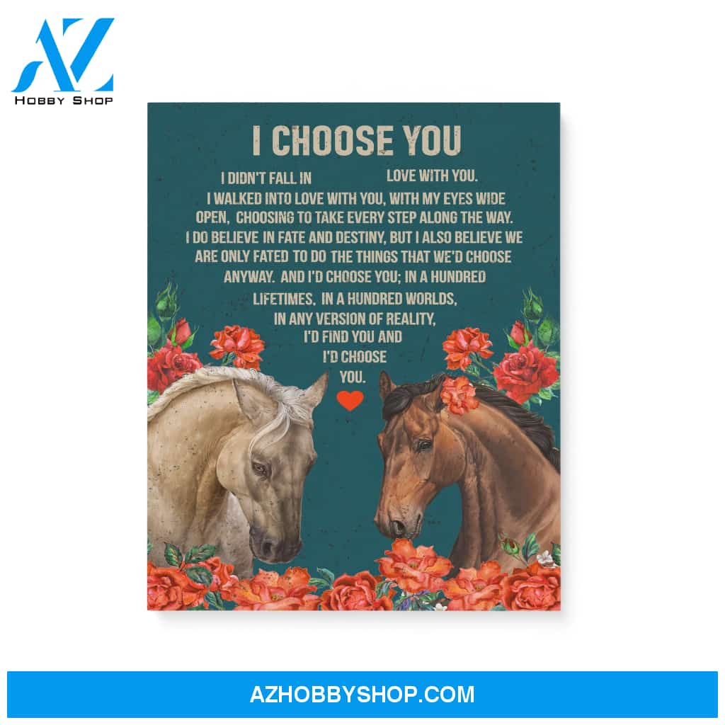 Horse, I choose you - Matte Canvas (1.25
