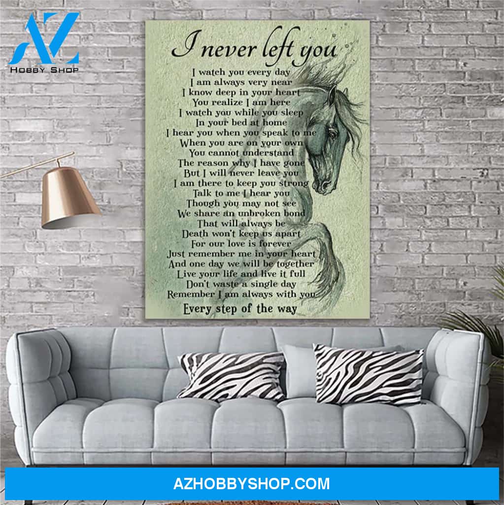 Horse I Never Left You Canvas Print Wall Art - Matte Canvas