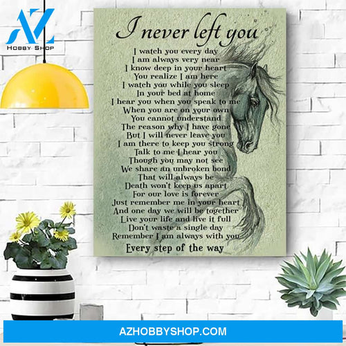 Horse I Never Left You Canvas Print Wall Art - Matte Canvas