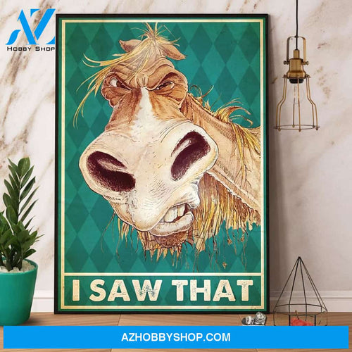 Horse I Saw That Canvas And Poster, Wall Decor Visual Art