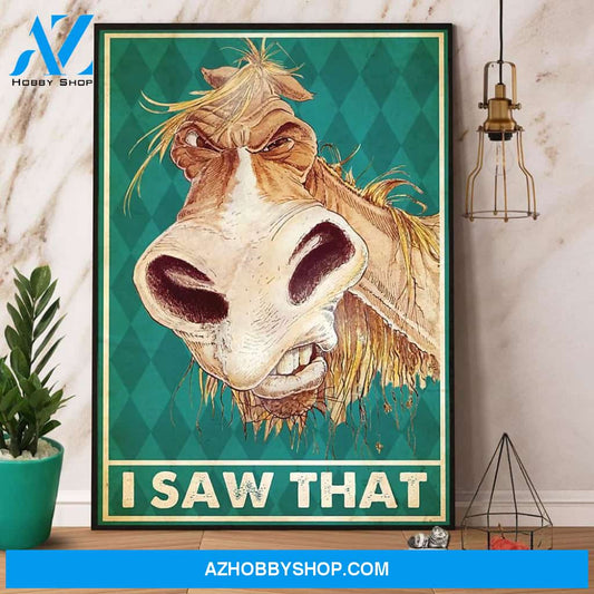 Horse I Saw That Canvas And Poster, Wall Decor Visual Art