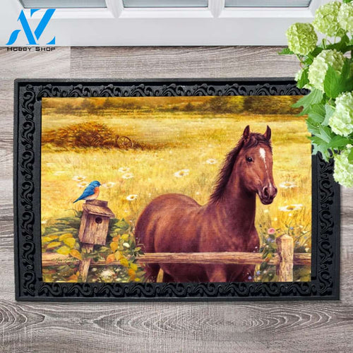 Horse in Meadow Doormat - 18" x 30"