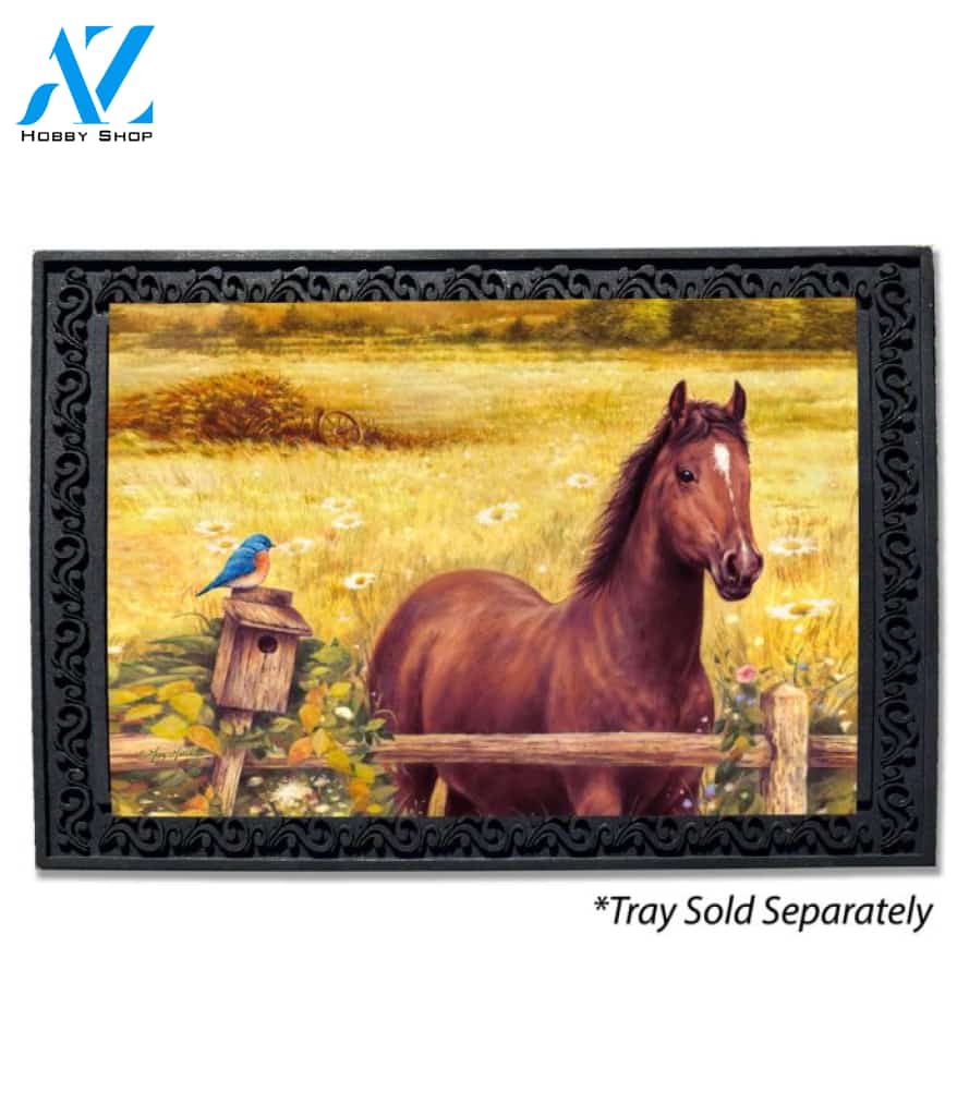 Horse in Meadow Doormat - 18" x 30"