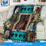 Horse Is My Love Fleece Blanket Gift For Family Birthday Gift Couple Gift Horses Lovers Gift Children Gift Parents Gift Home Decor Bedding Couch Sofa Soft and Comfy Cozy