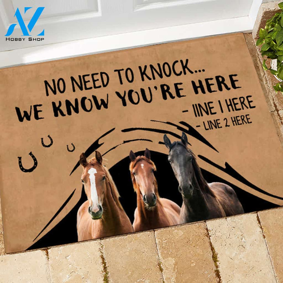 Horse M288 Camping Custom Doormat All Over Printed (6228)